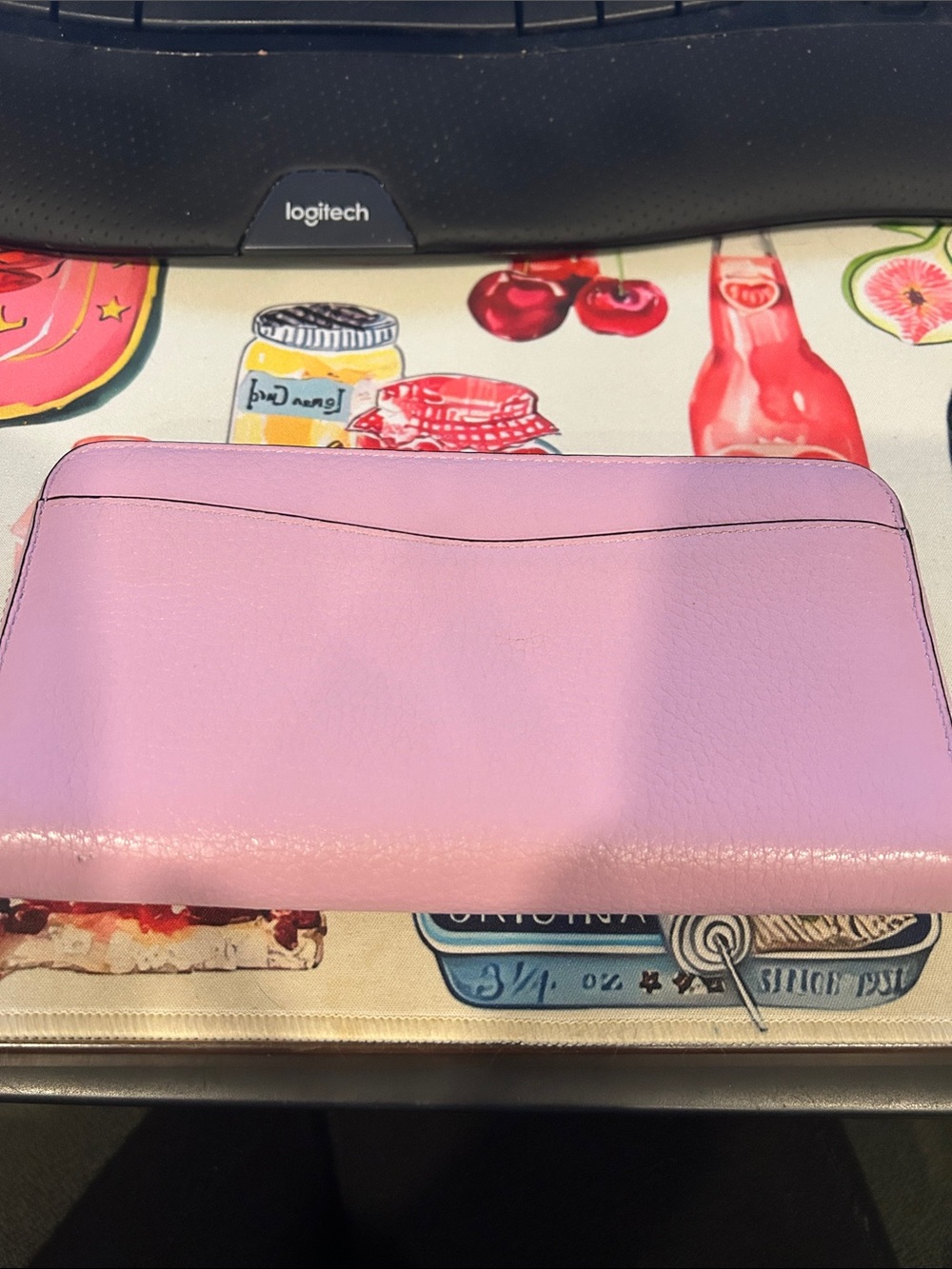 Kate Spade Pink Pebbled Leather Zip Wallet gently used - Picture 2 of 4